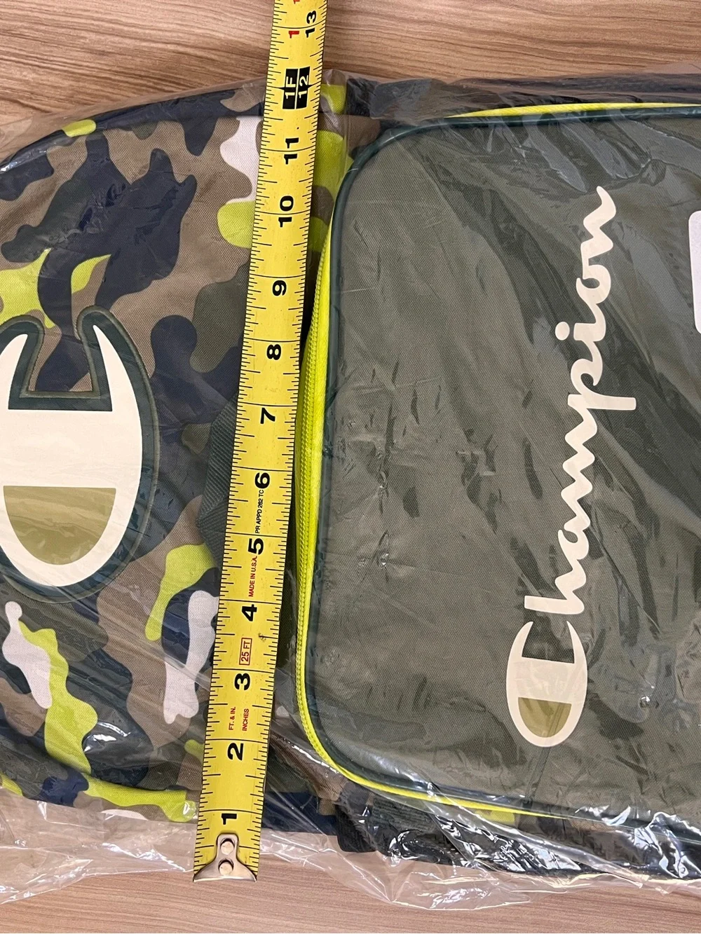 Champion Kids Camo Backpack & Lunch Bag Set - Green, Brown, Yellow